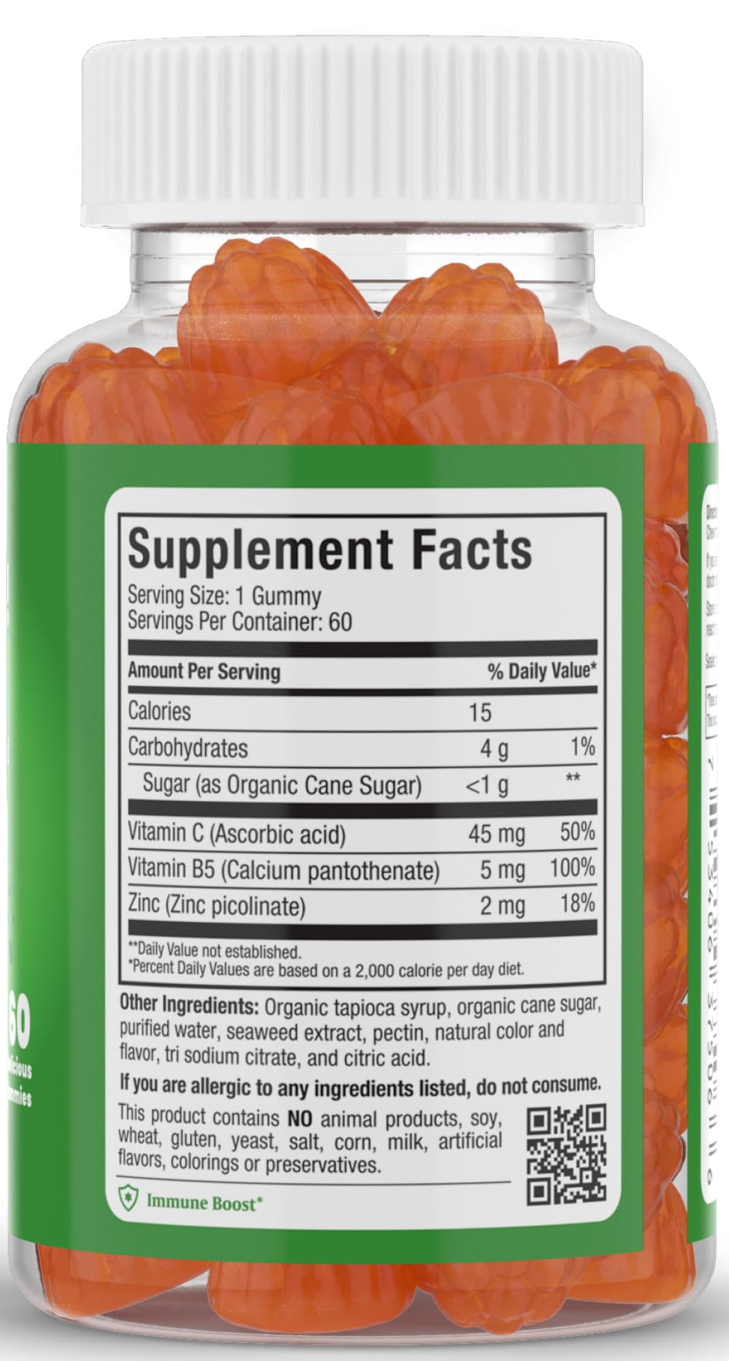 Maxi Health Vitamin C Gummies with Zinc - 60 Gummies - image 2