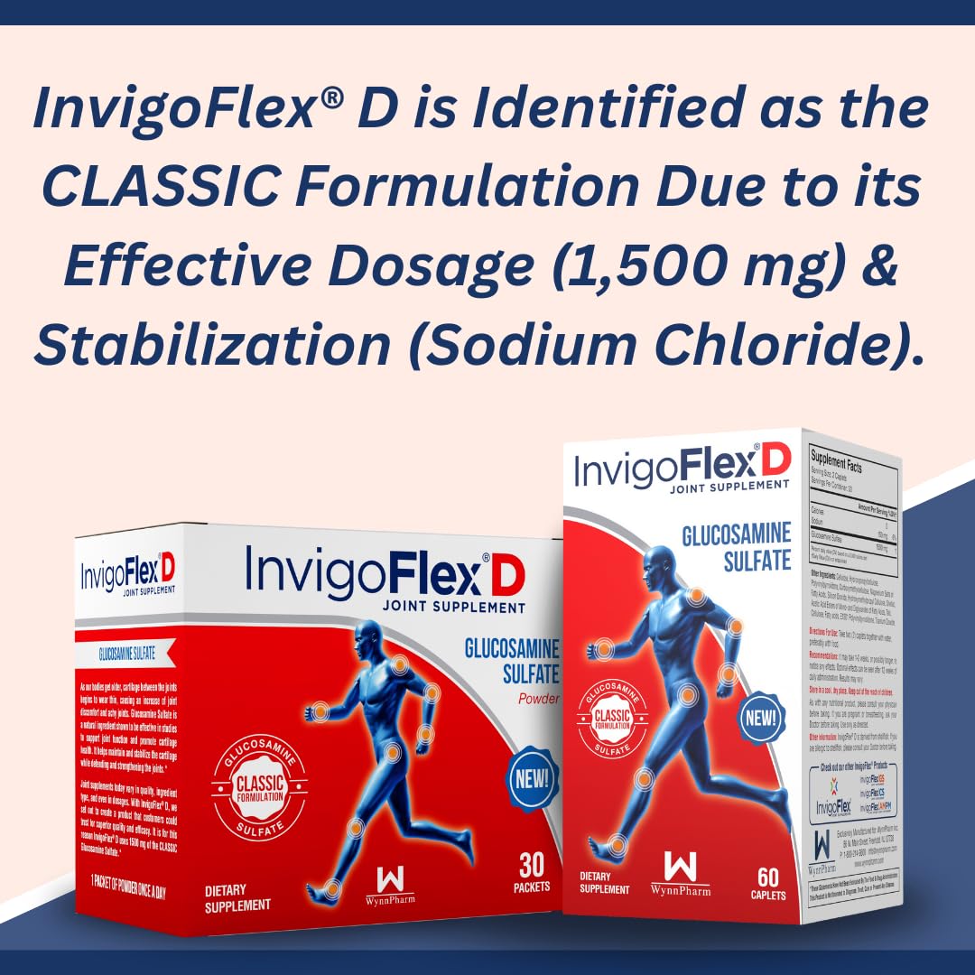 INVIGOFLEX® D - 1500mg of Glucosamine Sulfate Powder (Classic