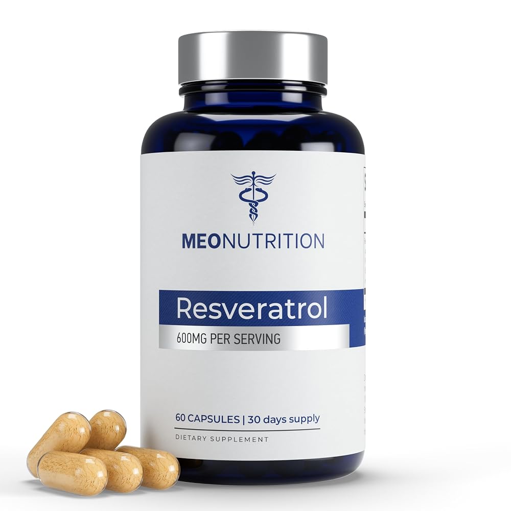 Meo Nutrition Resveratrol 600mg - 60 Capsules