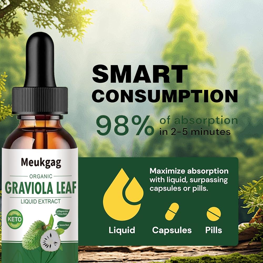 Meukgag Soursop Graviola Leaf Extract Liquid - 60 mL - image 5