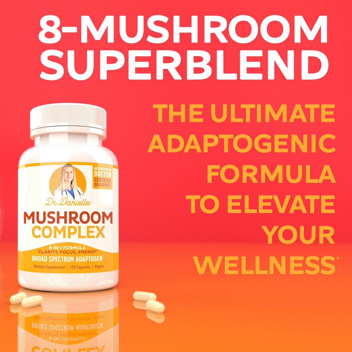 Doctor Danielle Organic Mushroom Complex - 120 Capsules - image 4