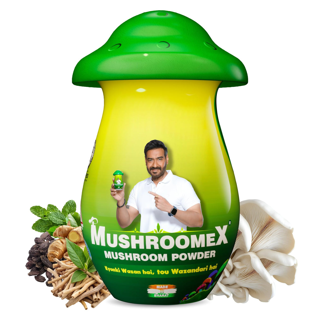 Mushroomex Mushroom Powder Ayurvedic Weight Gainer - 100g
