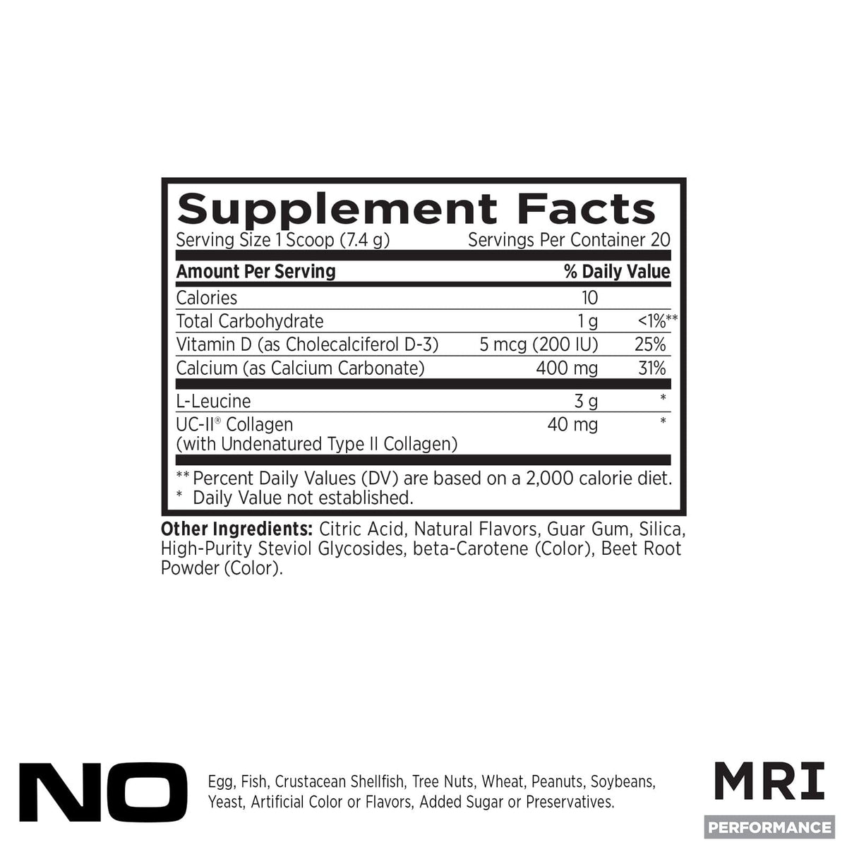 MRI Collagen Peptides Joint & Bone Support Type I & III - Powder - image 2
