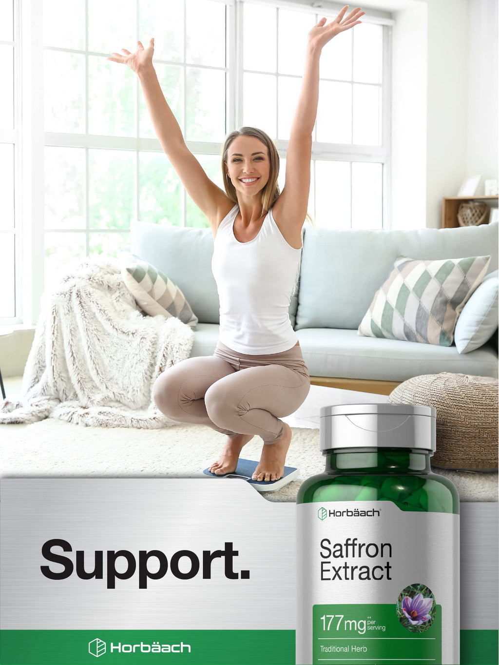 Horbäach Saffron Extract Capsules - 60 Capsules - image 6