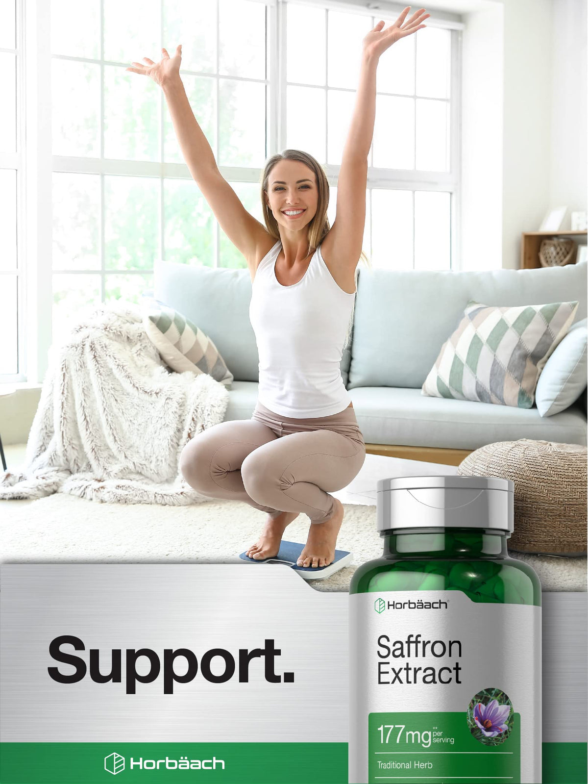 Horbäach Saffron Extract Capsules - 60 Capsules - image 6