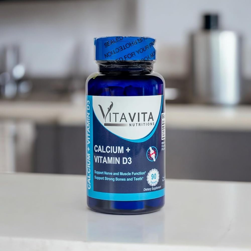 VitaVita Nutritions Calcium + Vitamin D3 - 90 Tablets - image 2