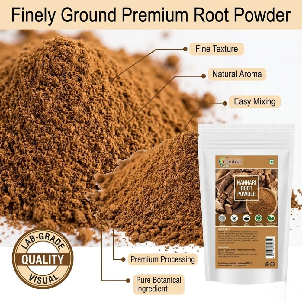 neotea Nannari Root Powder for Summer Drinks - 500g - image 4
