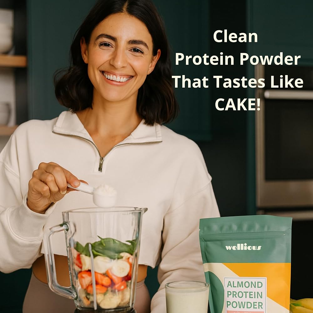 wellious Almond Protein Powder (Vanilla)