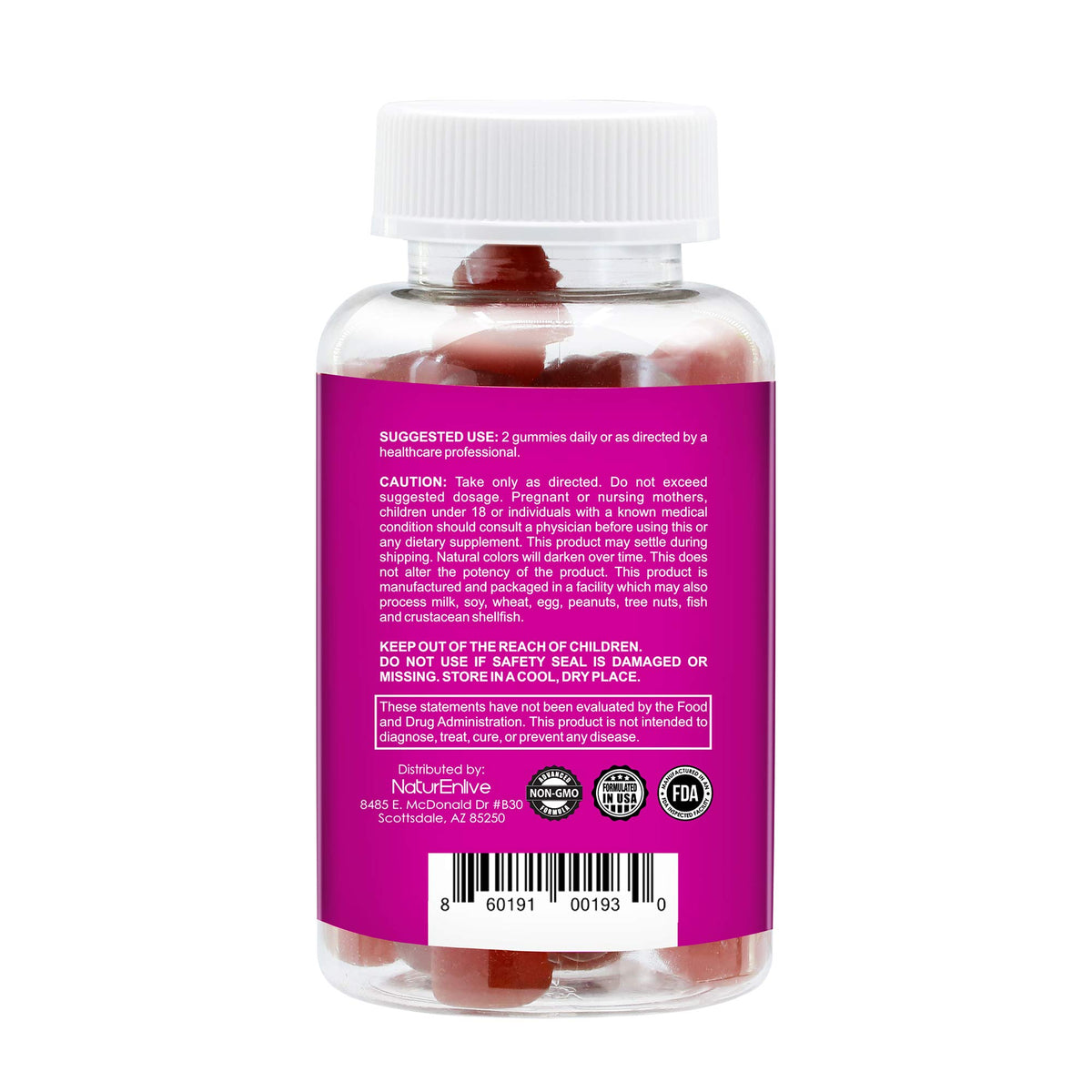Vitalove Hair, Skin & Nails Gummies with Biotin & Collagen - 60 Count - image 3