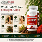 Vadik Herbs Ashoka Bark 1000 mg Women's Wellness - 100 Vegetarian Capsules - image 8