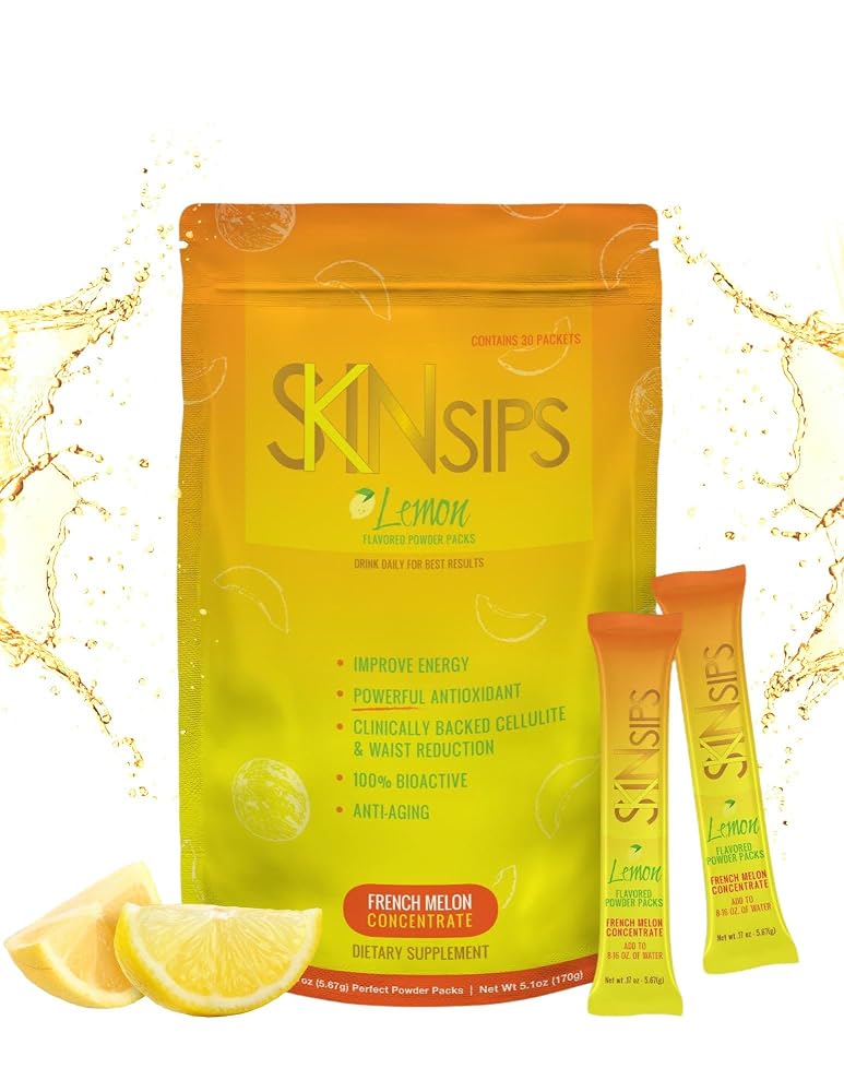 SkinSips Skin Health & Energy Boost Drink Mix - 30 Stick Packs