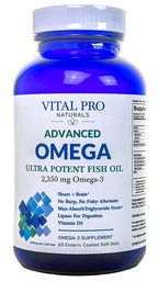 Vital Planet Advanced Omega Wild Caught Norwegian Fish Oil - 60 Softgels