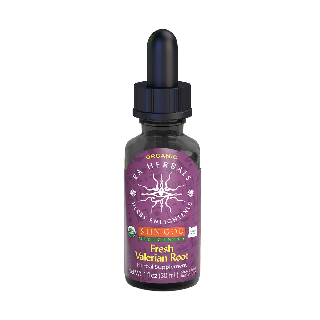 Sun God Medicinals Ra Herbals Valerian Root Liquid Extract for Relaxation
