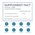 WELLNESS EXTRACT Geranylgeraniol GG 150mg CoQ10 Support - 60 Softgels - image 2