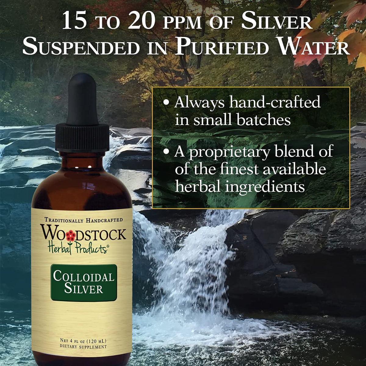 Totify Woodstock Herbal Products Colloidal Silver Liquid - 4 oz - image 4