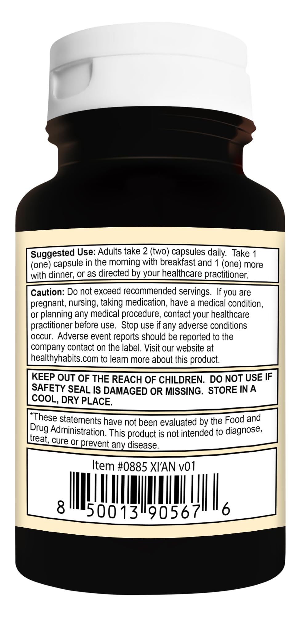 Healthy Habits StrictionD Ceylon Cinnamon & Chromium - 60 Vegetarian Capsules - image 4