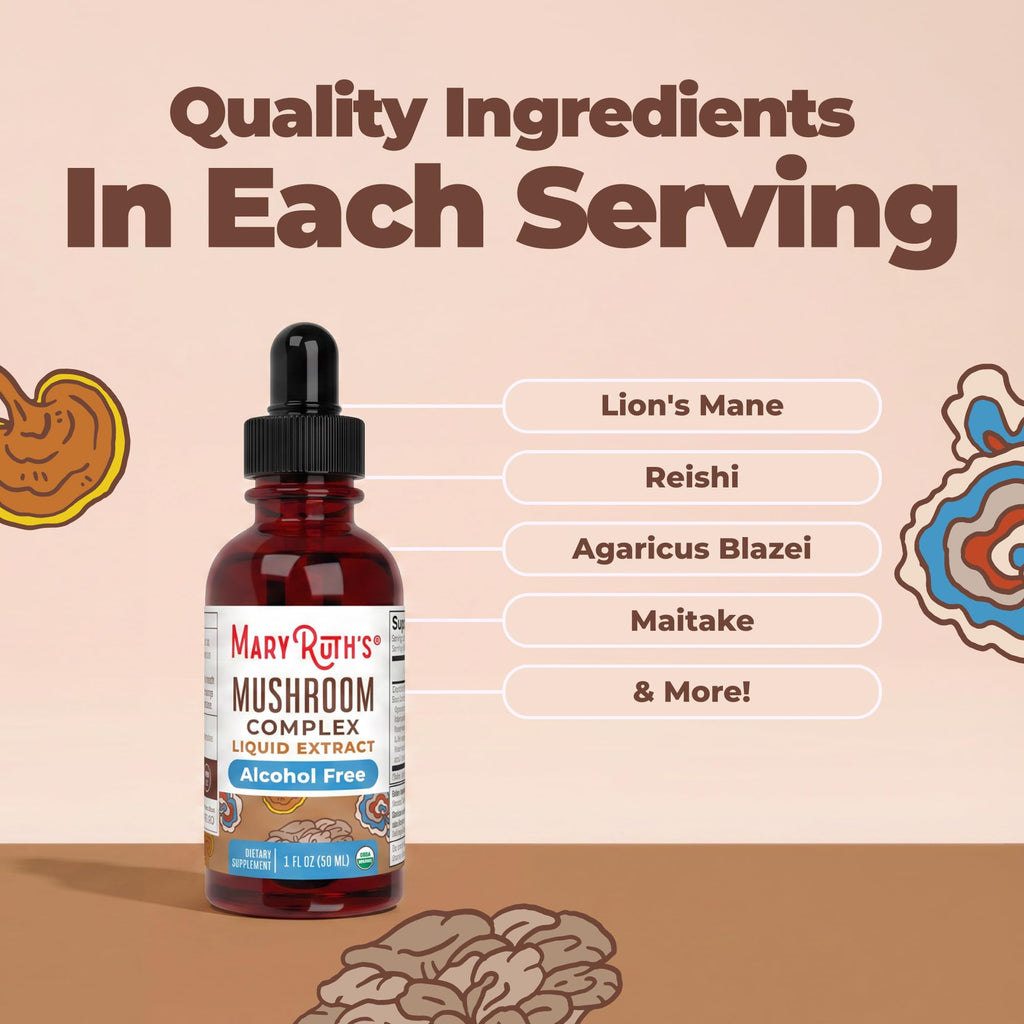 MARYRUTH'S Organic Mushroom Complex Liquid Drops - 30 Servings - image 5