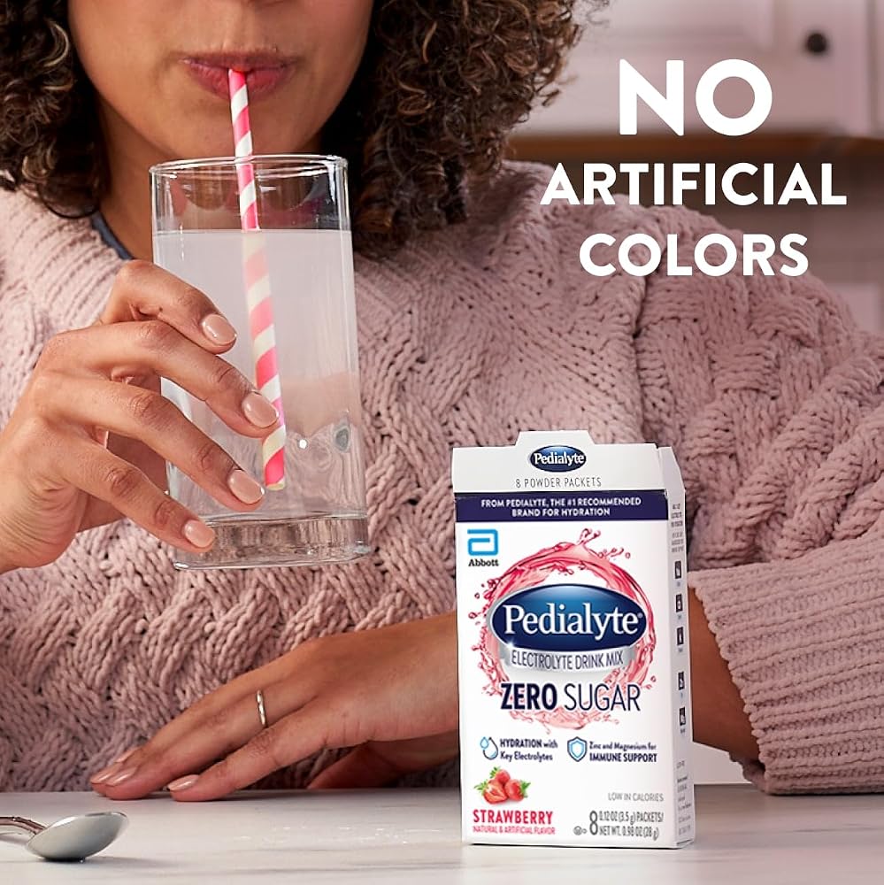 Pedialyte Electrolyte Drink Mix with Zero Sugar