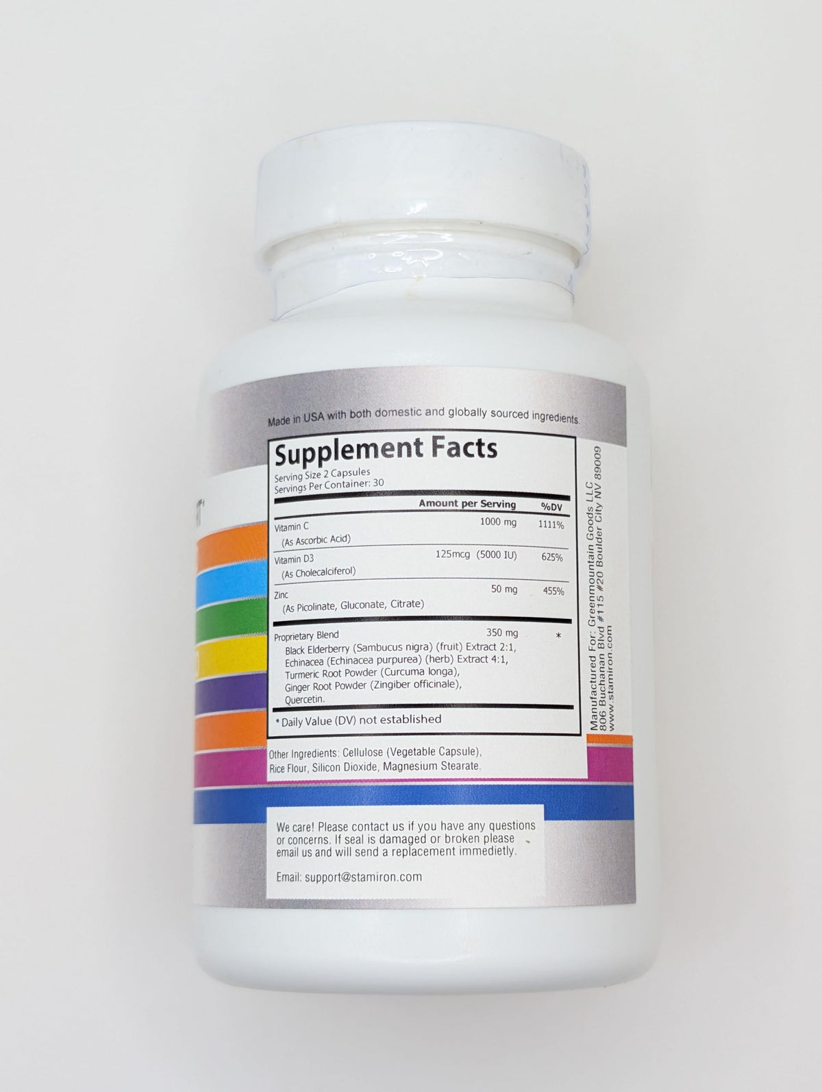 Stamiron 8-in-1 Immune Support with Zinc & Vitamin D3 - 60 Capsules - image 7