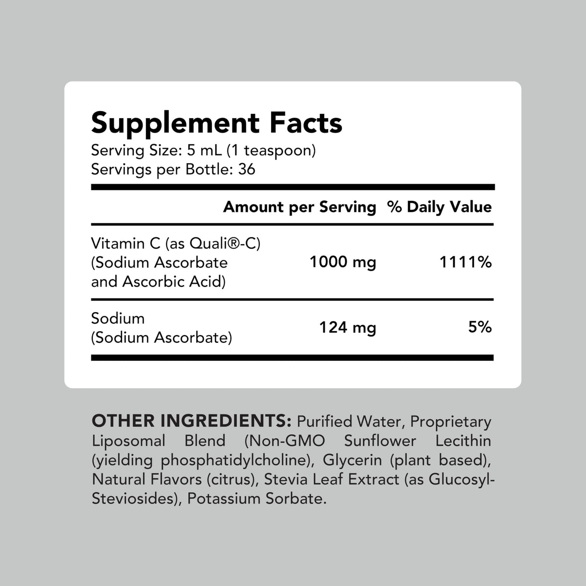 AMANDEAN Liposomal Vitamin C 1000mg Liquid - 6 Fl Oz - image 4