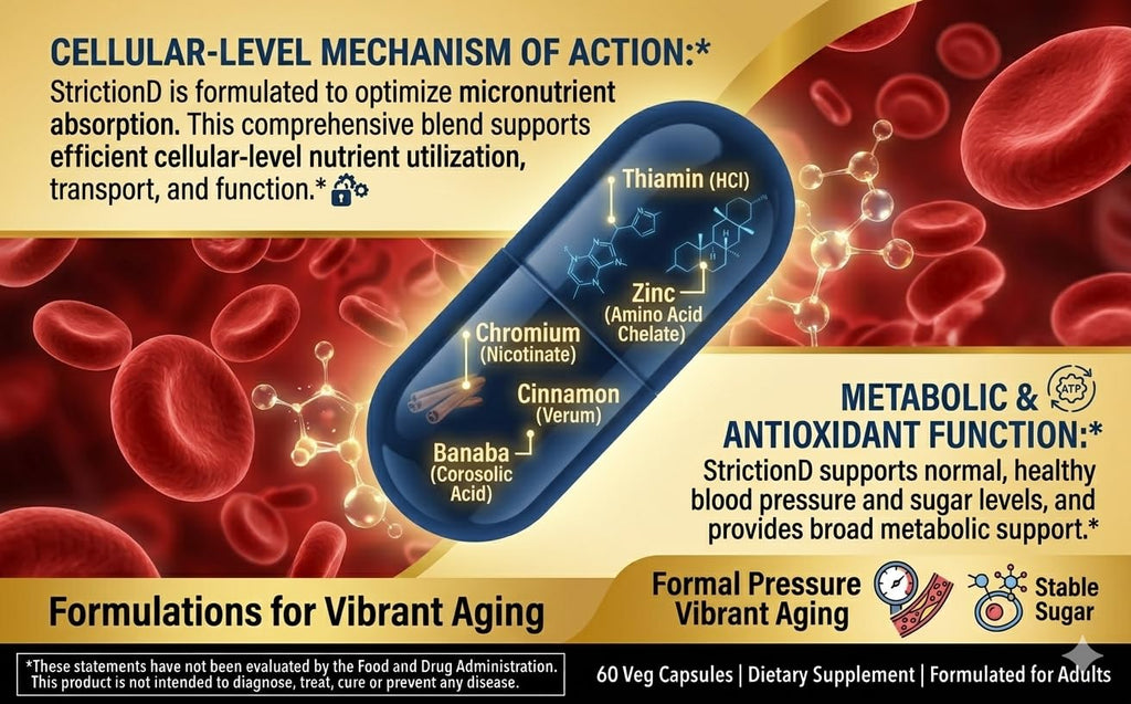Healthy Habits StrictionD Ceylon Cinnamon & Chromium - 60 Vegetarian Capsules - image 6