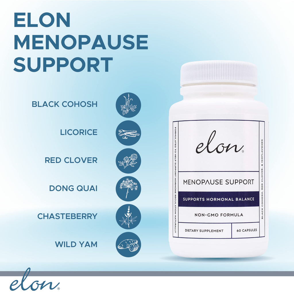 Elon Menopause Supplement for Women with Black Cohosh & Dong Quai - 60 Capsules - image 3