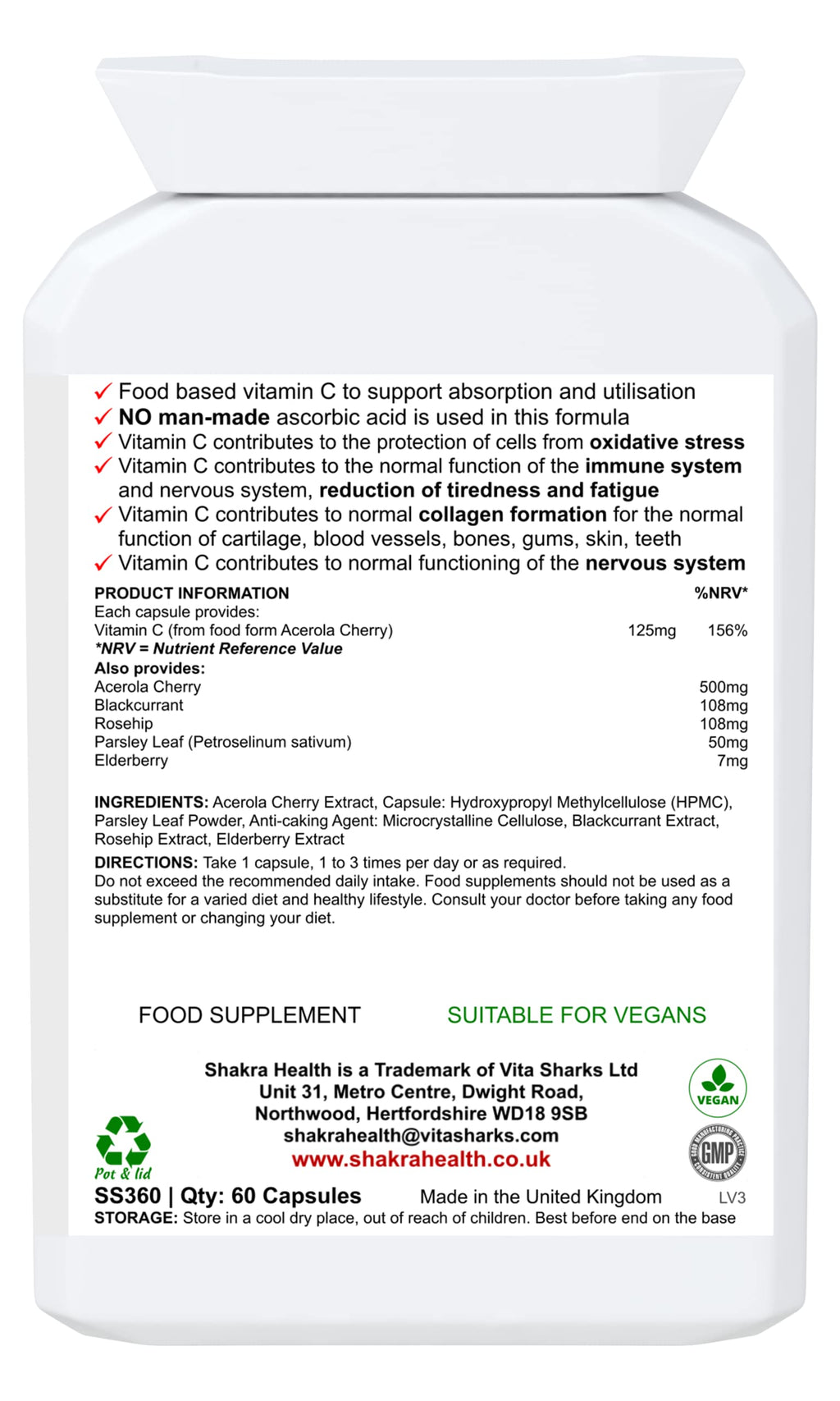 SH Shakra Health Natural Fruit & Herb Vitamin C - 1 Count - image 8