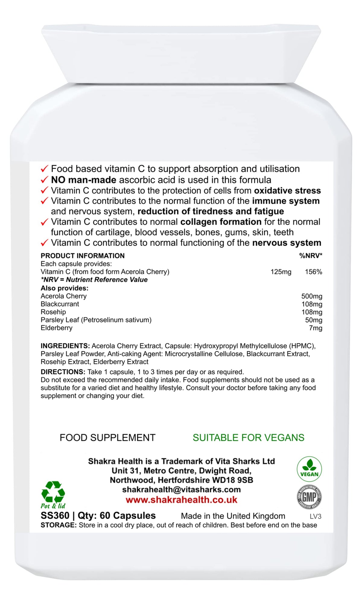 SH Shakra Health Natural Fruit & Herb Vitamin C - 1 Count - image 8