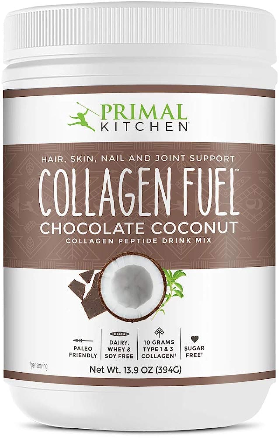 IUSOT Primal Kitchen Collagen Peptide Drink Mix Chocolate Coconut - 394g