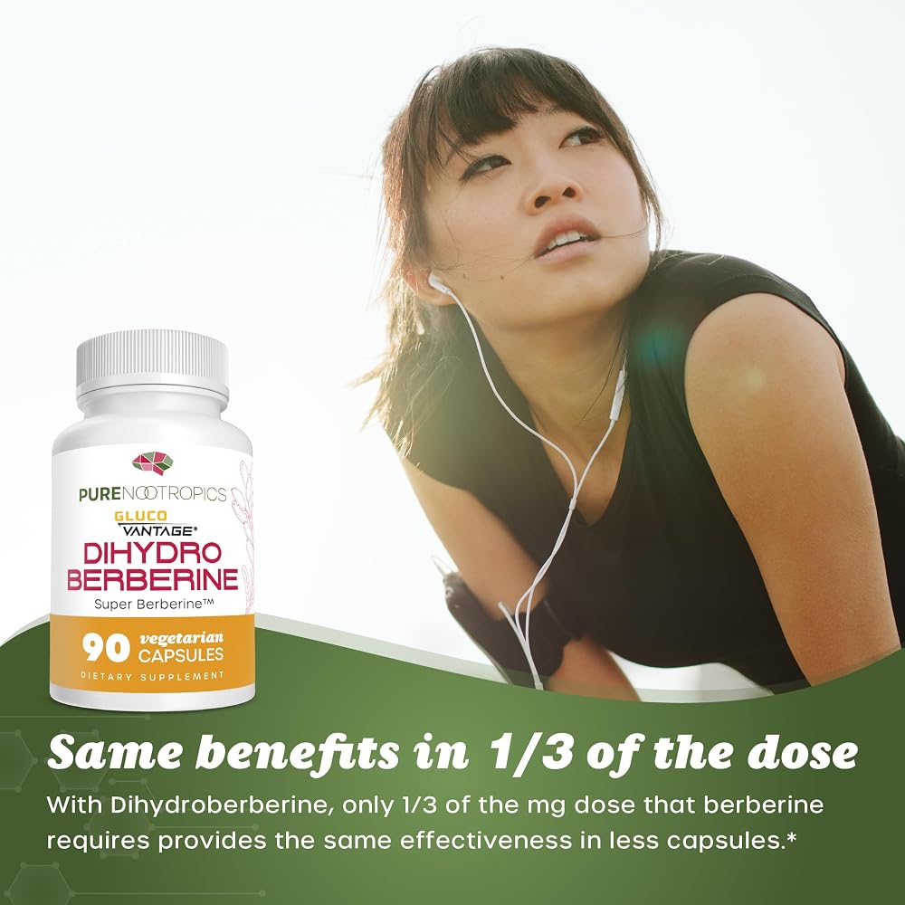 Pure Nootropics Dihydroberberine GlucoVantage 100 mg - 90 Capsules - image 5
