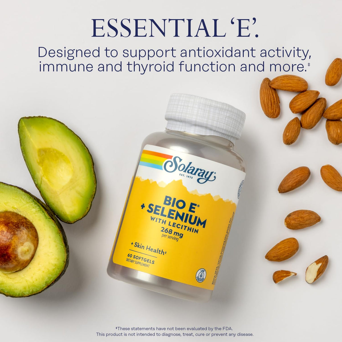 SOLARAY Bio Vitamin E with Selenium - 60 Softgels - image 3