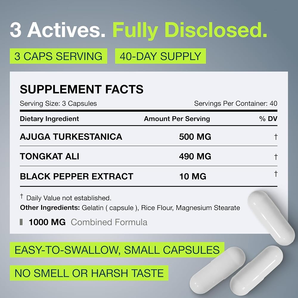 PureNutra Organic Turkesterone Tongkat Ali for Men