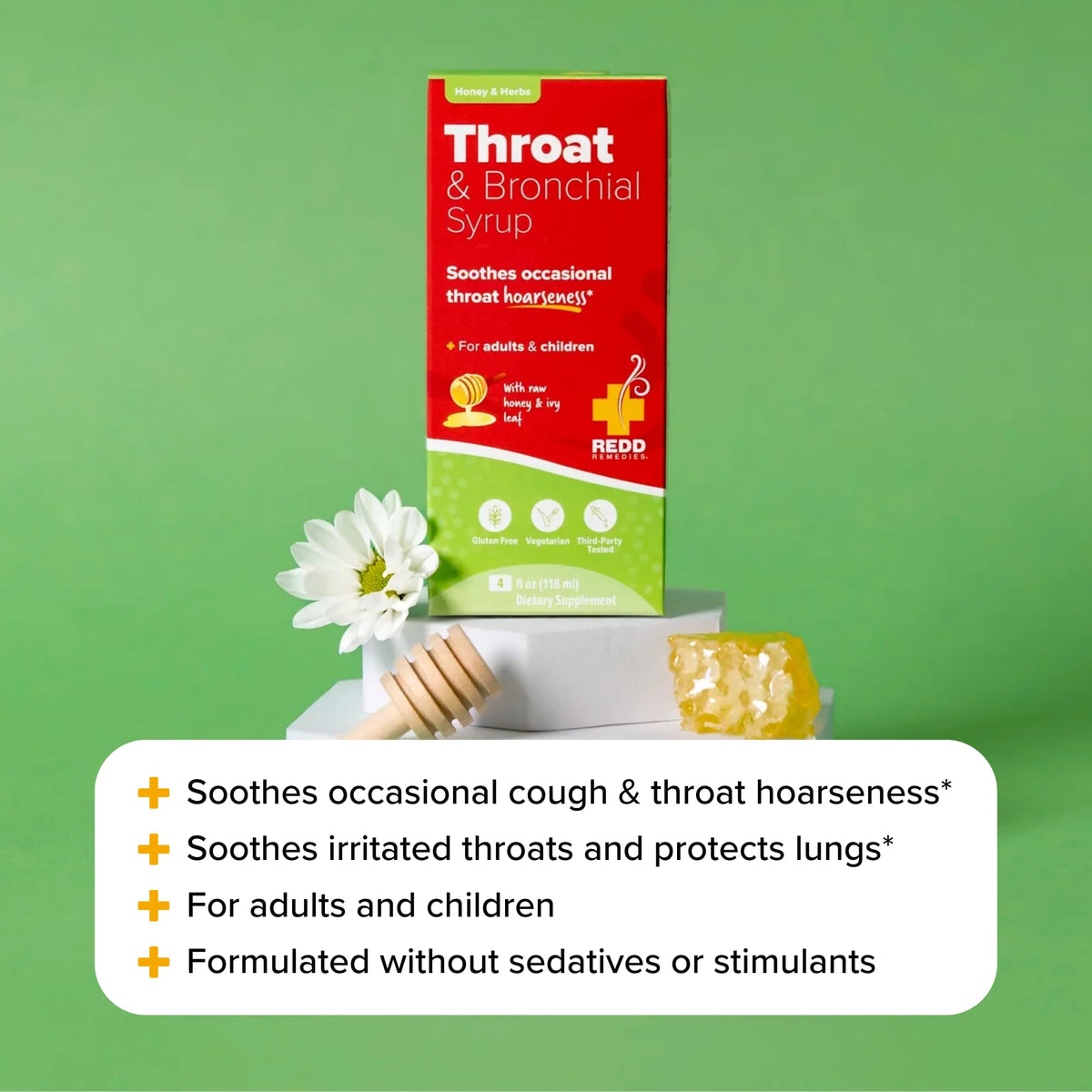 Redd Remedies Throat & Bronchial Syrup for Throat Comfort - 4 Fl Oz - image 6