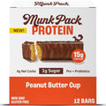 Munk Pack Keto Protein Bars Peanut Butter Cup - 12 Count