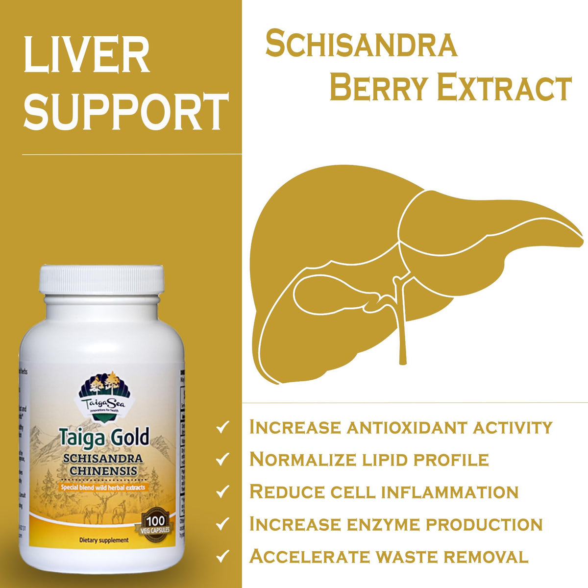 TAIGASEA Schisandra Chinese Herbal Extract for Mental Focus - image 6