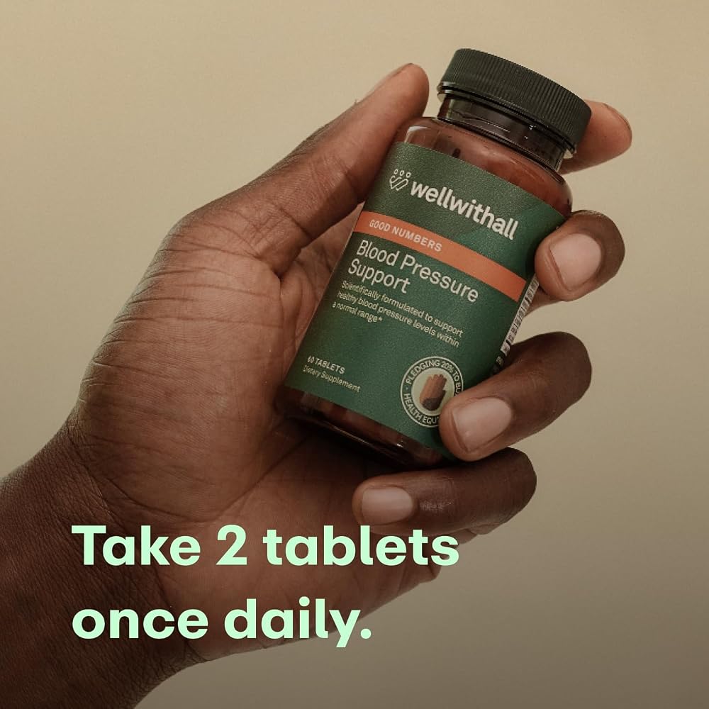 WellWithAll Blood Pressure Support Supplement - 60 Tablets - image 4