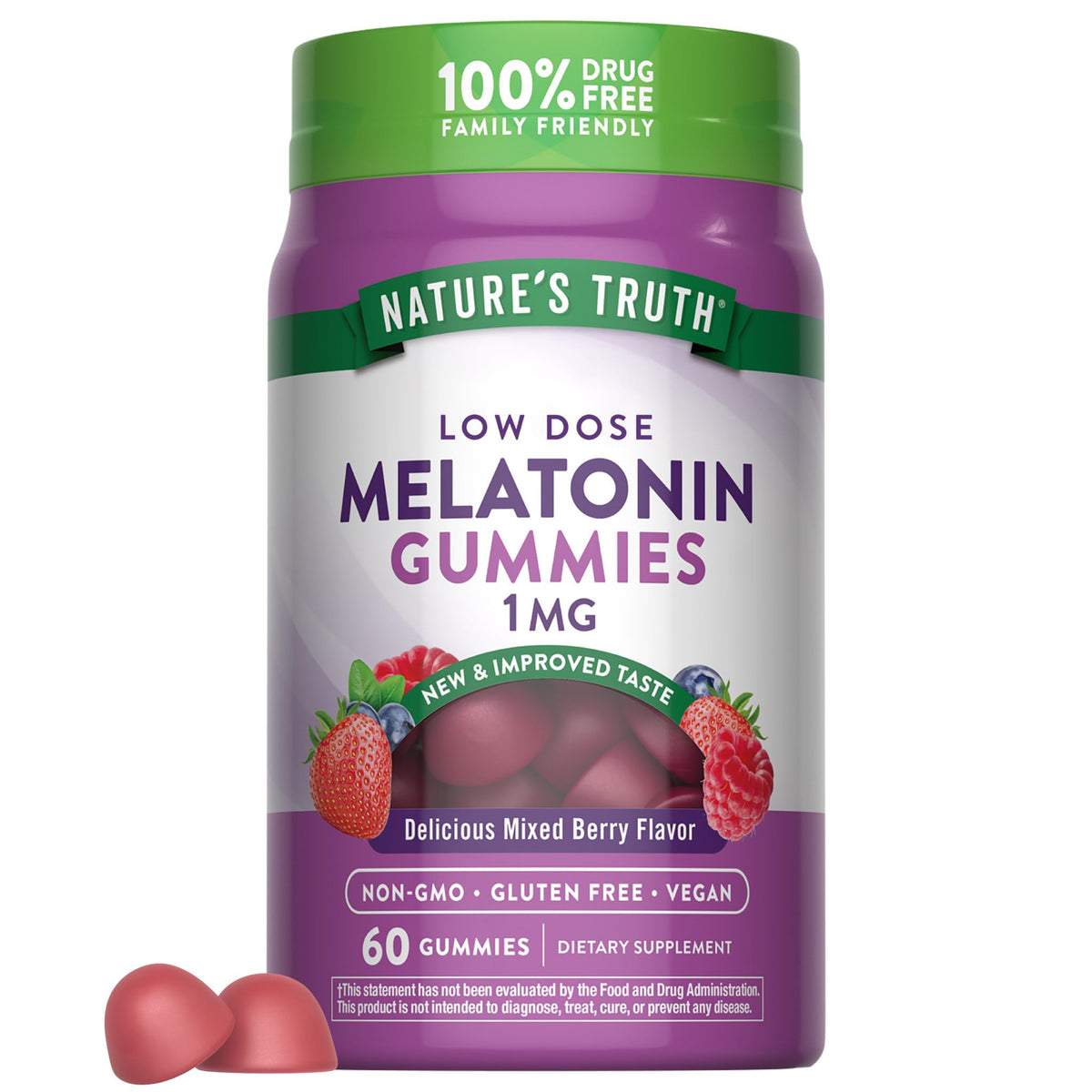 Nature's Truth Melatonin Gummies 1mg - 60 Count