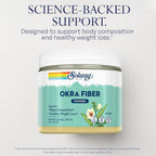 SOLARAY Okra Fiber Powder Digestion Supplement - 30 Servings - image 3