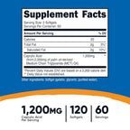 Nutricost Caprylic Acid 1200mg - 120 Softgels - image 2