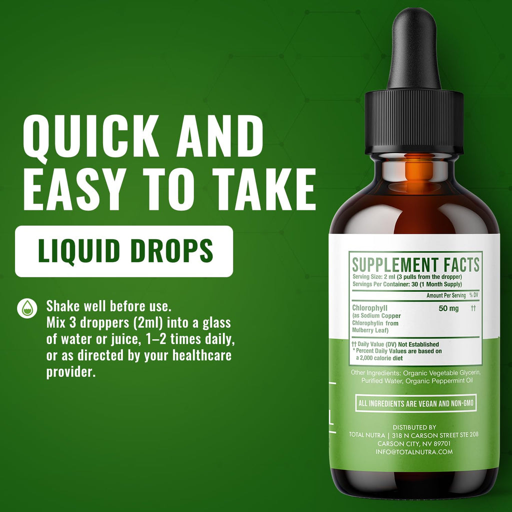 Total Nutra Liquid Chlorophyll Drops 50mg - 2 Fl Oz - image 6