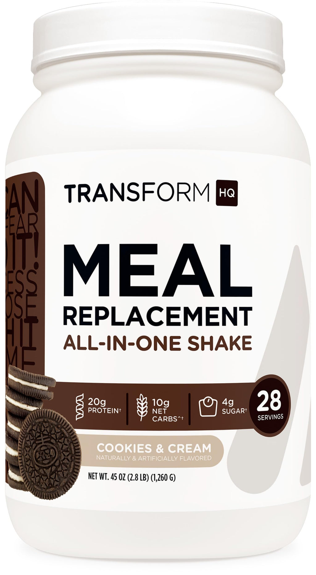TransformHQ Meal Replacement Shake Powder 7 Servings (Peach Milkshake