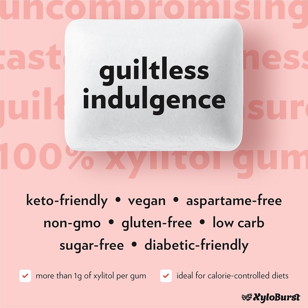 Xyloburst Cinnamon Xylitol Chewing Gum - 192 Pieces - image 4