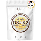 Micro Ingredients Vitamin D3 K2 MK-7 10,000 IU - 300 Softgels