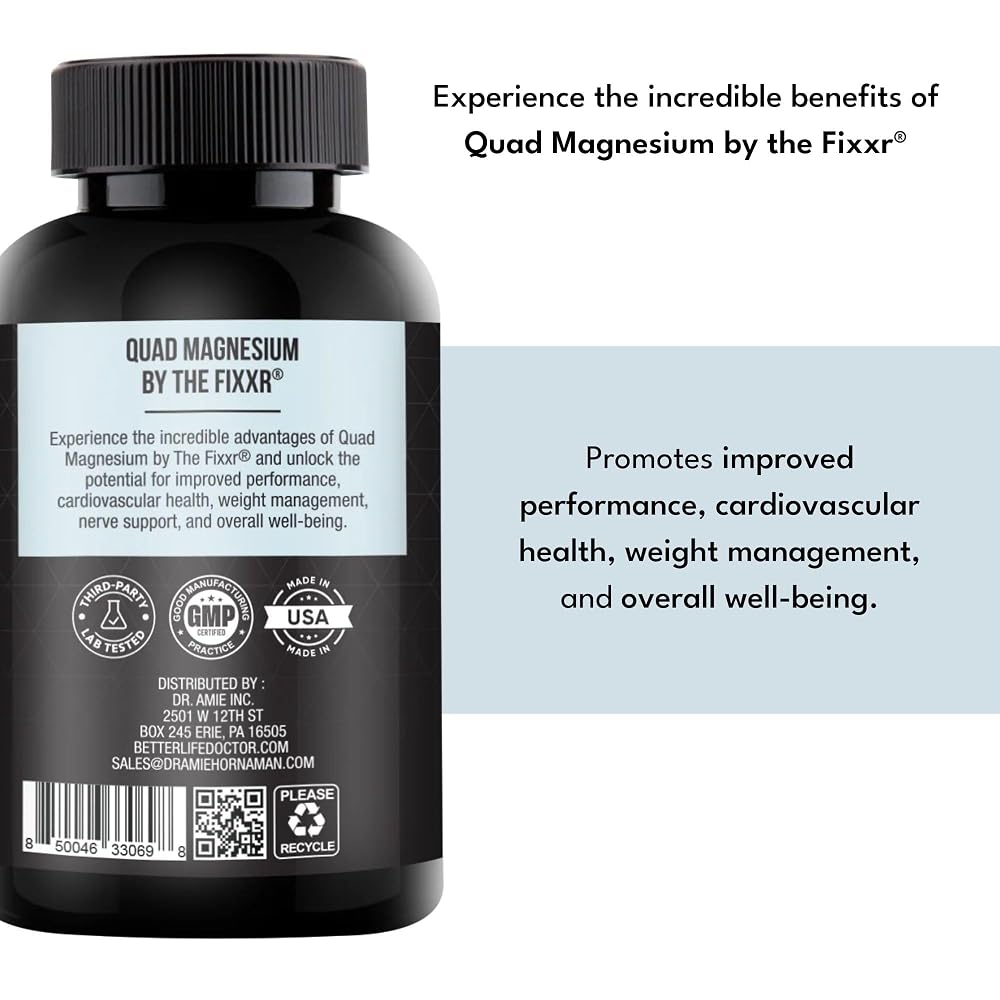 Fixxr Quad Magnesium 500 mg - 60 Capsules - image 4