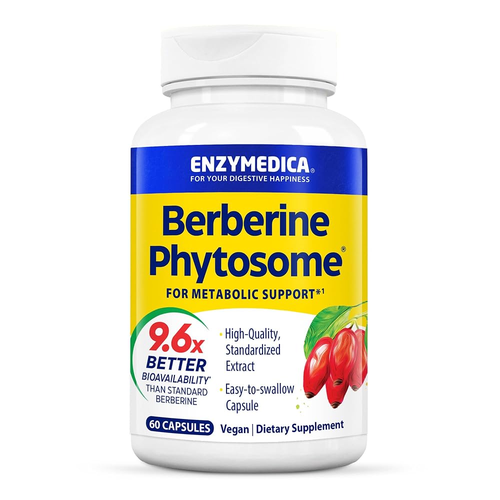 Enzymedica Berberine Phytosome High Absorption - 60 Capsules