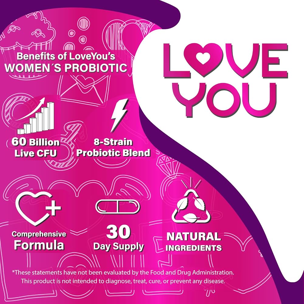 Love You Women's Probiotic 60 Billion CFU - 30 Vegetarian Capsules - image 6