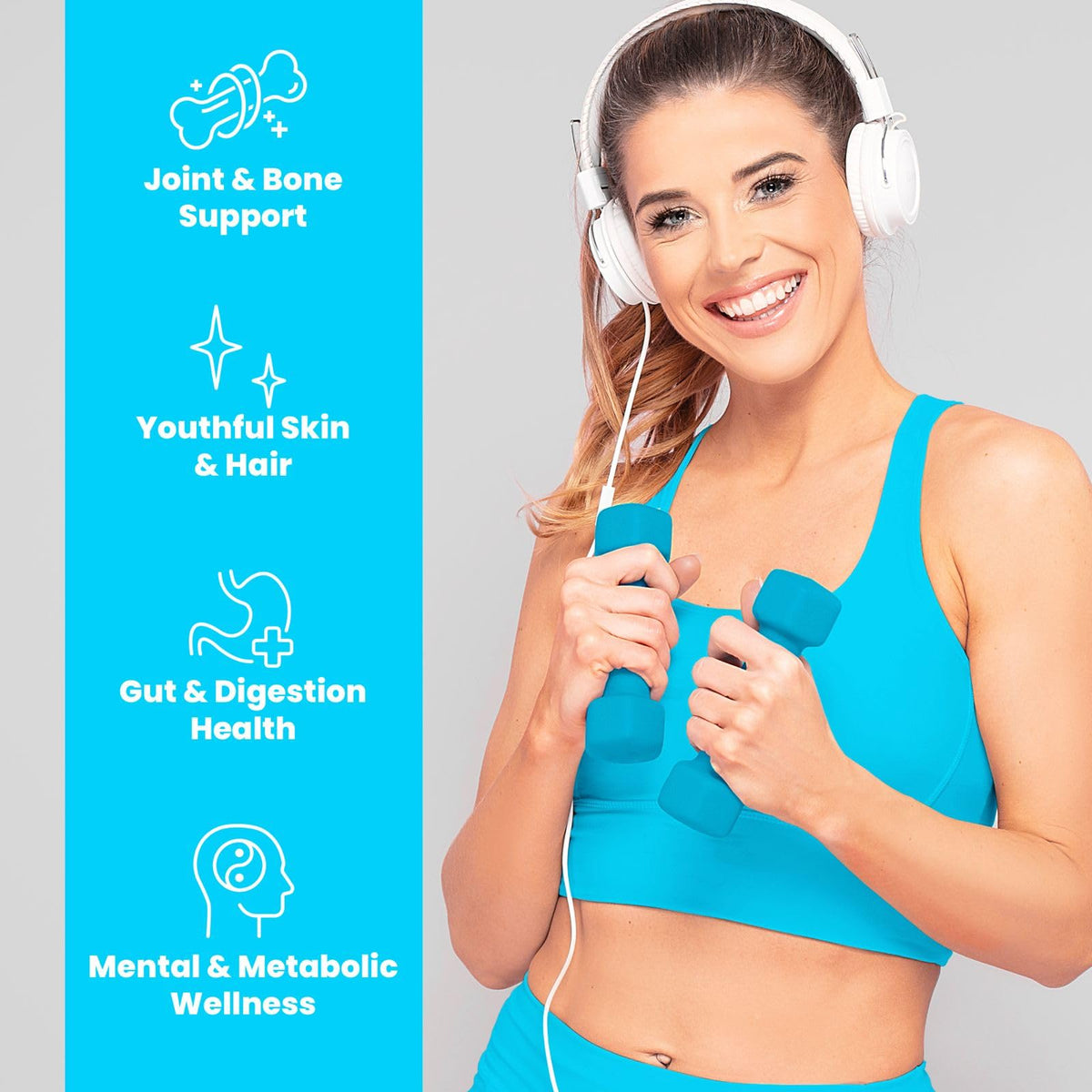 Portions Master Collagen 3000mg Type I & III - 120 Capsules - image 3