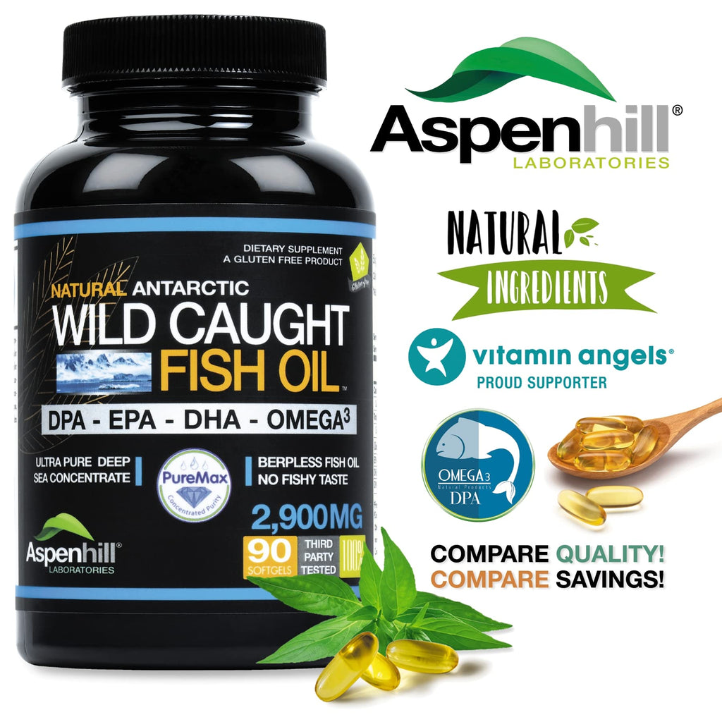 Aspenhill Laboratories Wild Caught Omega-3 Fish Oil - 270 Capsules - image 4