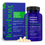 LOVEBUG Probiotics Immune Support Daily Probiotic - 30 Capsules