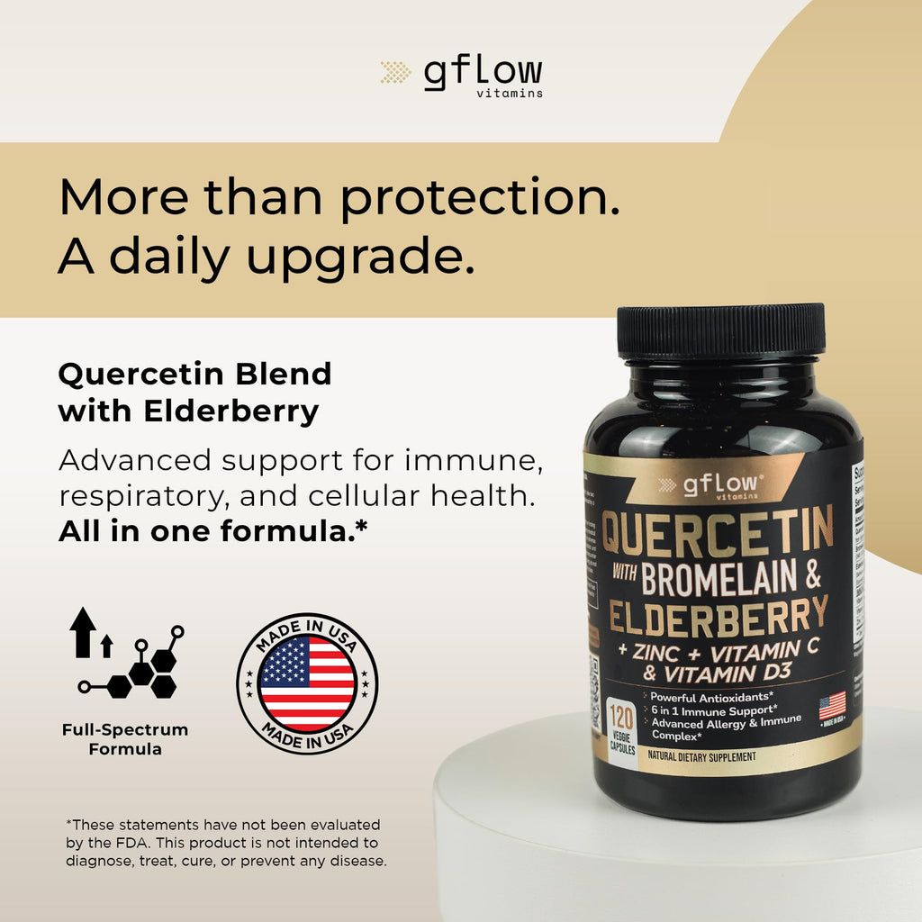 gflow vitamins Elderberry - Quercetin with Vitamin C and Zinc